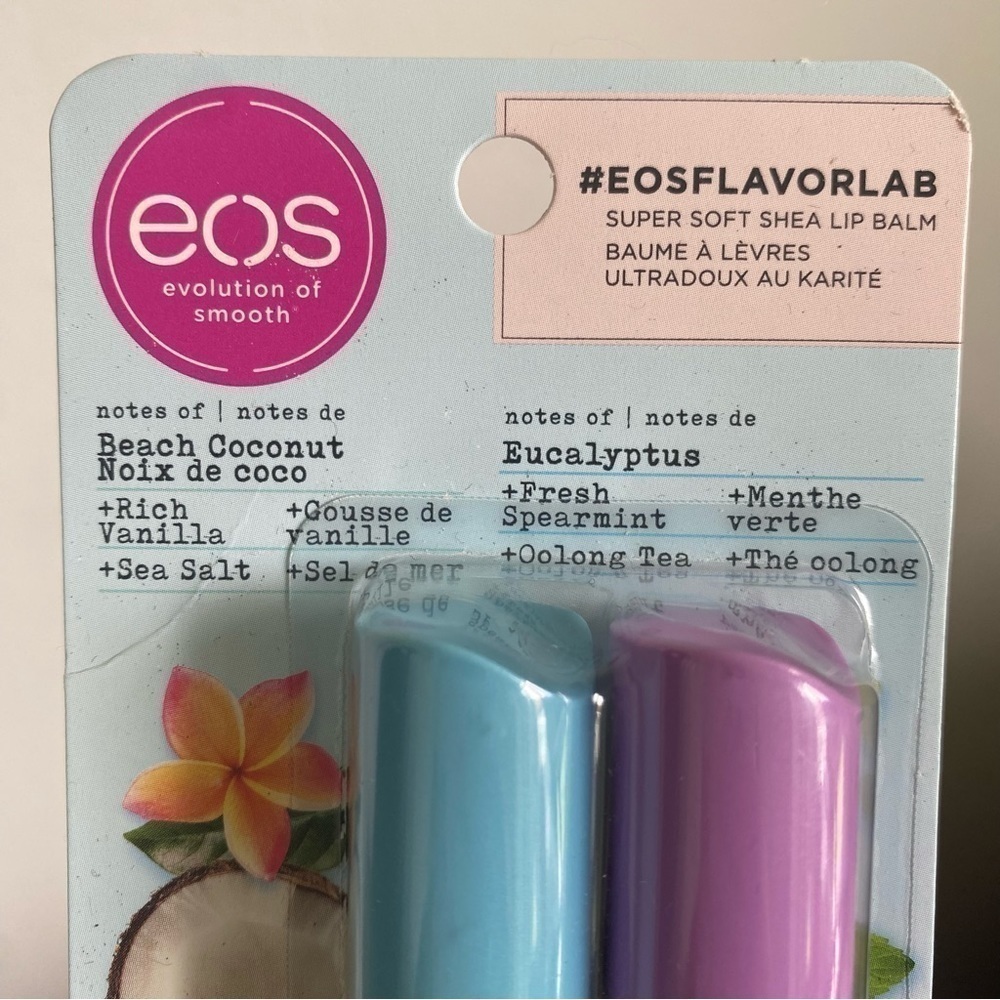 FREE GIFT W 100$ PURCHASE 🆓💸 • EOS Lip Balm Set • Coconut Eucalyptus Flavour - Picture 2 of 3